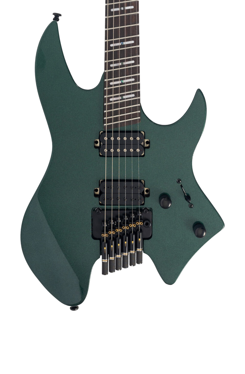 Sire Larry Carlton X6 Headless Electric Guitar in Metallic Green in stock