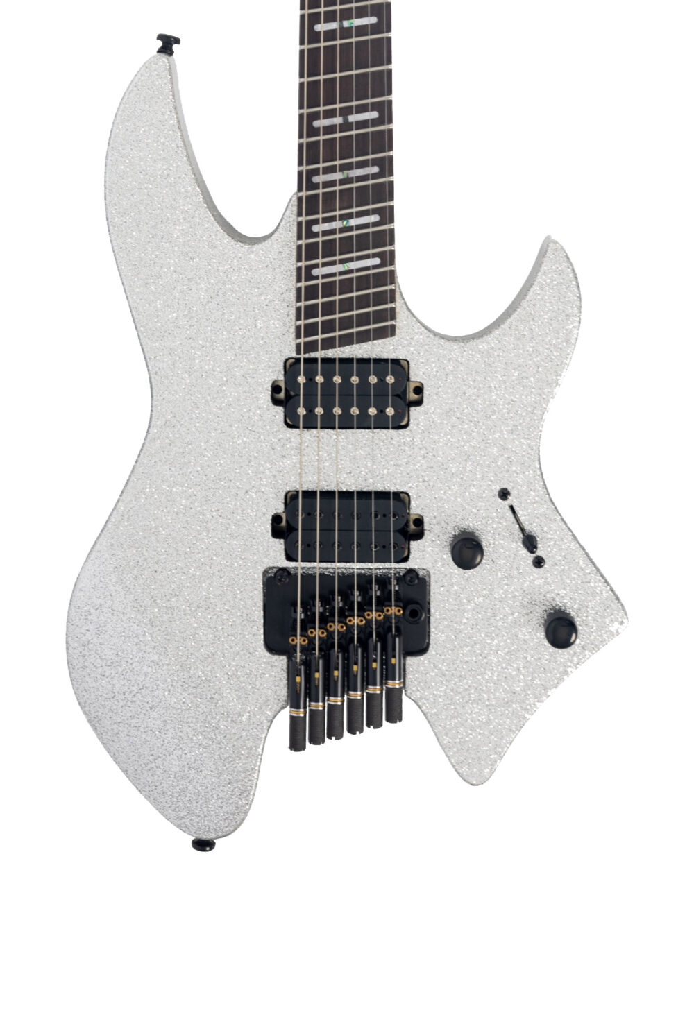 Sire Larry Carlton X6 Headless Electric Guitar in Silver Sparkle in stock