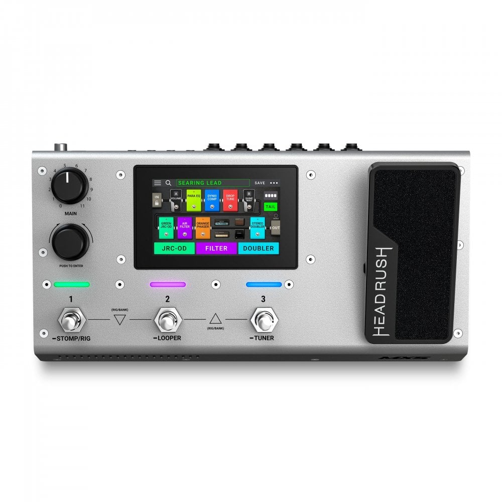 B Stock : HeadRush MX5 Guitar FX & Amp Modeling Processor with Expression Pedal Silver Edition 001