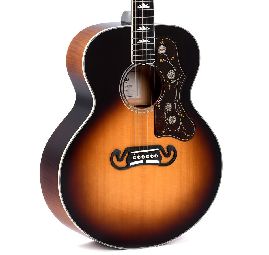 Sigma GJA-SG200 Electro Acoustic in Vintage Sunburst in stock - Image 1