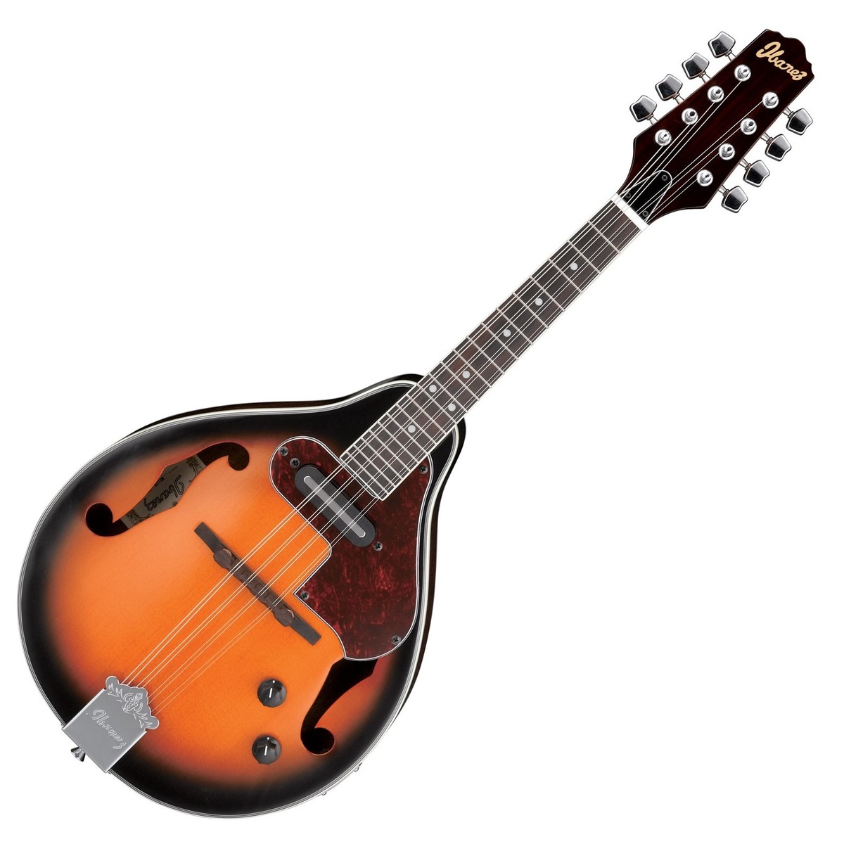 Ibanez M510E Electro Acoustic Mandolin, Brown Sunburst