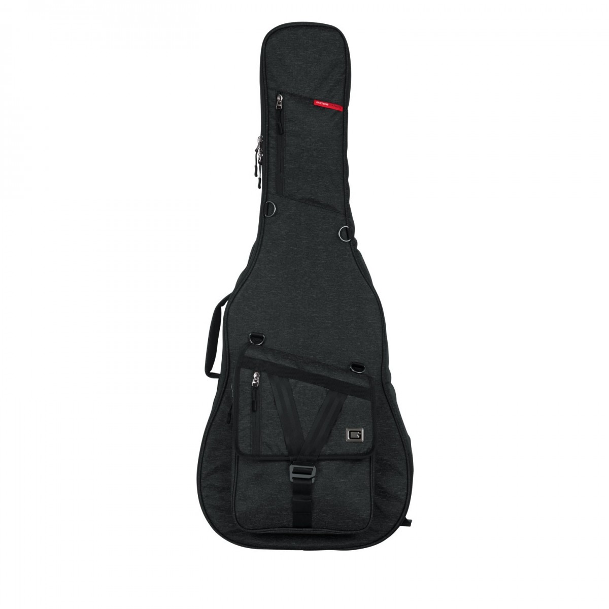 Gator GT-ACOUSTIC-BLK Transit Series Acoustic Guitar Bag, Black