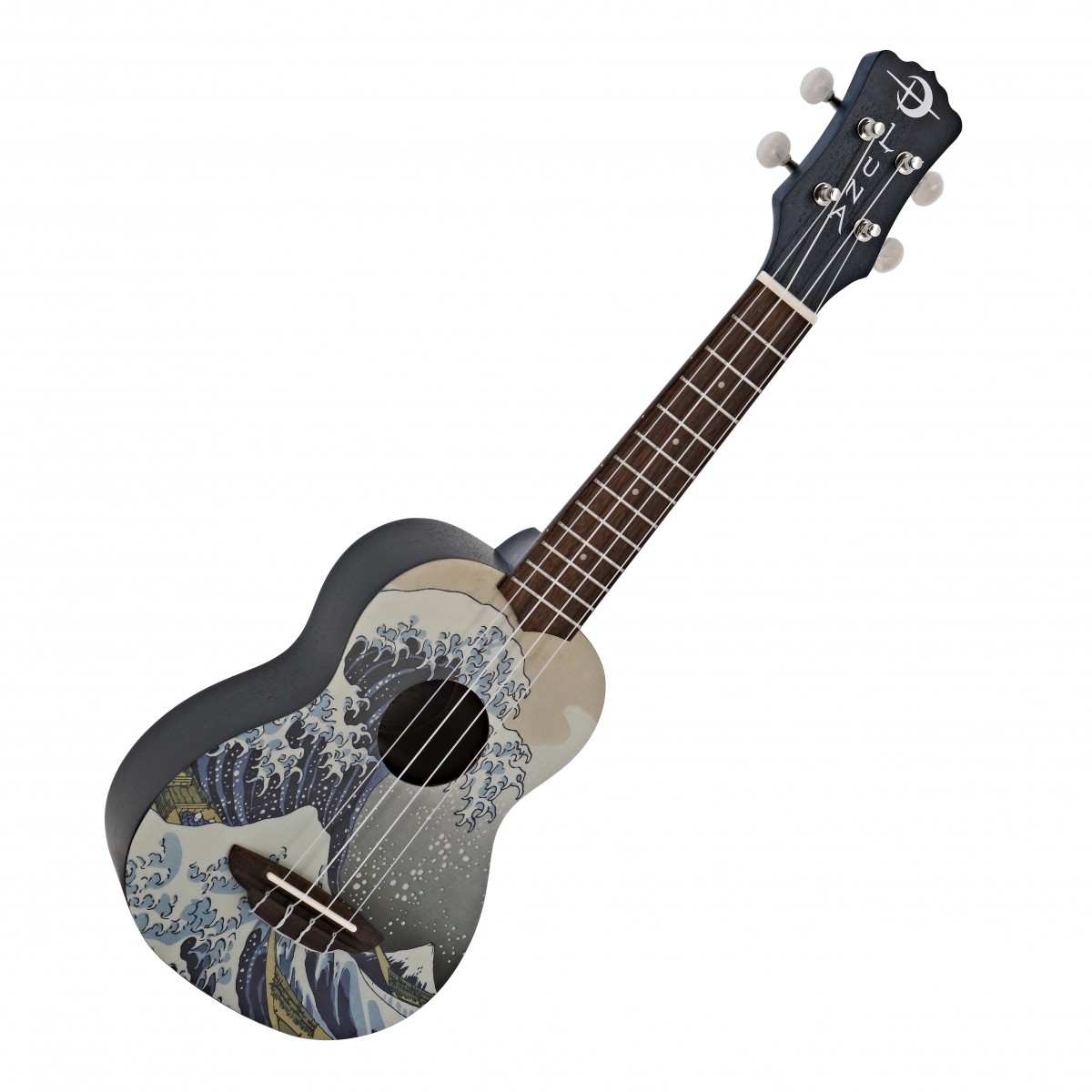 Luna Great Wave Soprano Ukulele, Great Wave Graphic