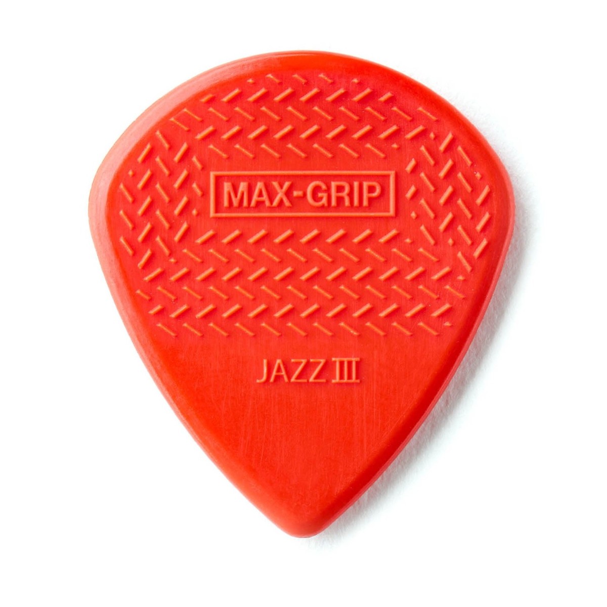 Dunlop Nylon Max Grip Jazz III Red 1.38mm, 6 Pack