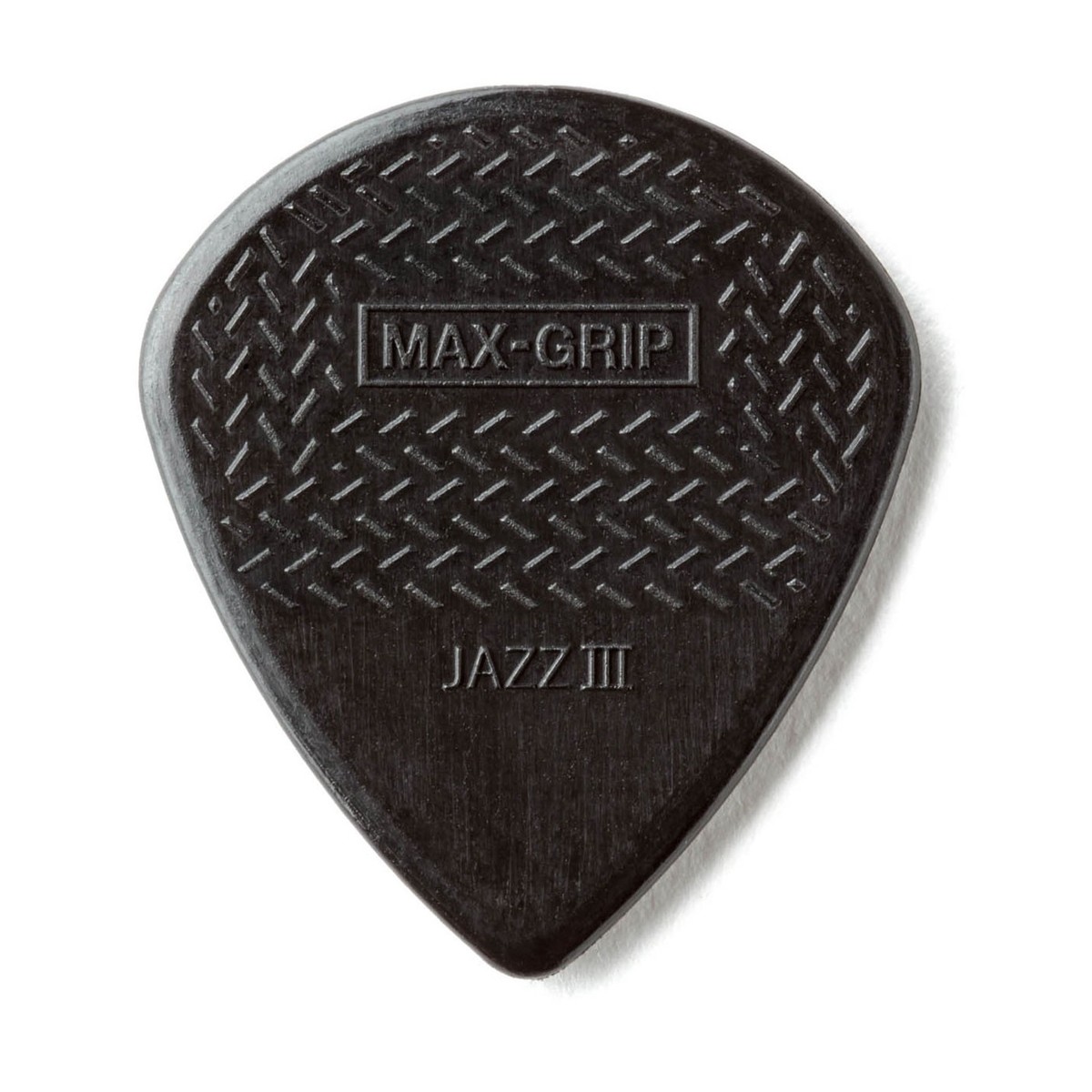 Dunlop JD-471P3S Nylon Max-Grip Jazz III Black Stiffo 1.38mm, 6 Pack