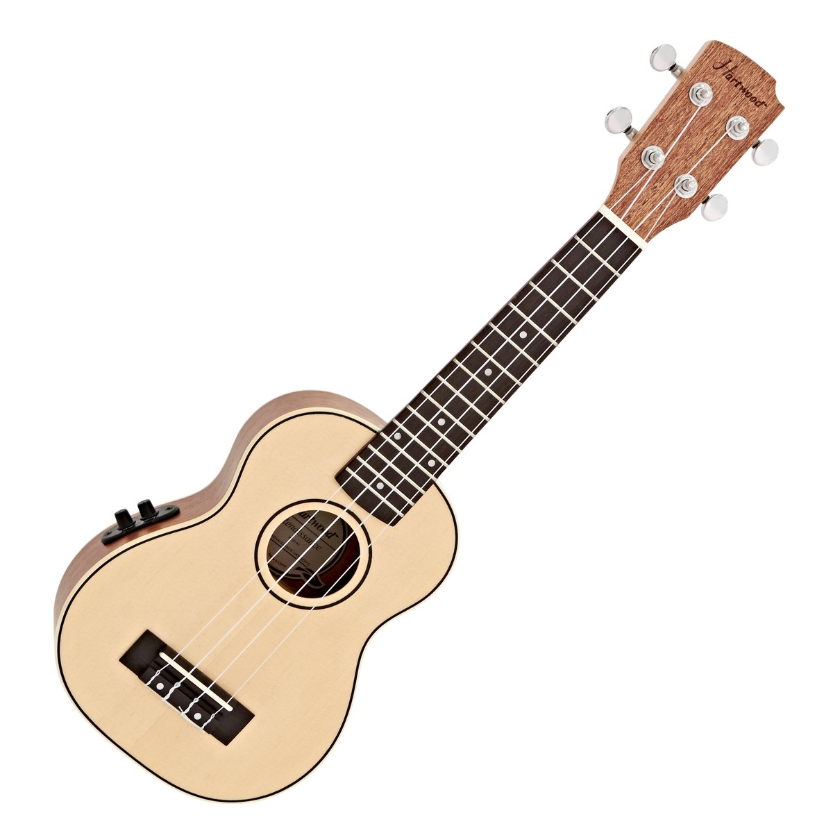 Hartwood Renaissance Electro Acoustic Soprano Ukulele, Natural
