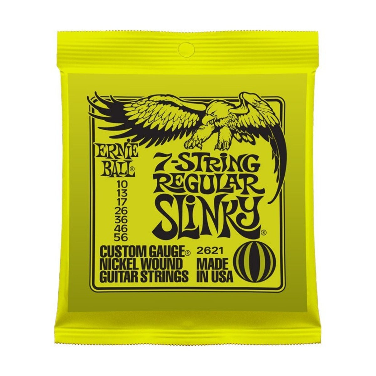 Ernie Ball Regular Slinky 2621 Nickel 7 String 10-56