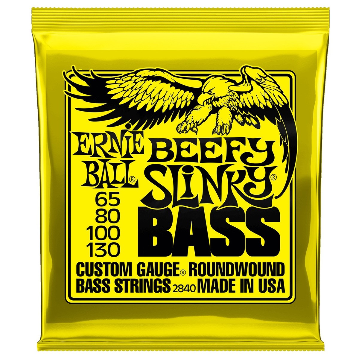Ernie Ball P02840 Beefy Slinky Bass Strings, 65-130