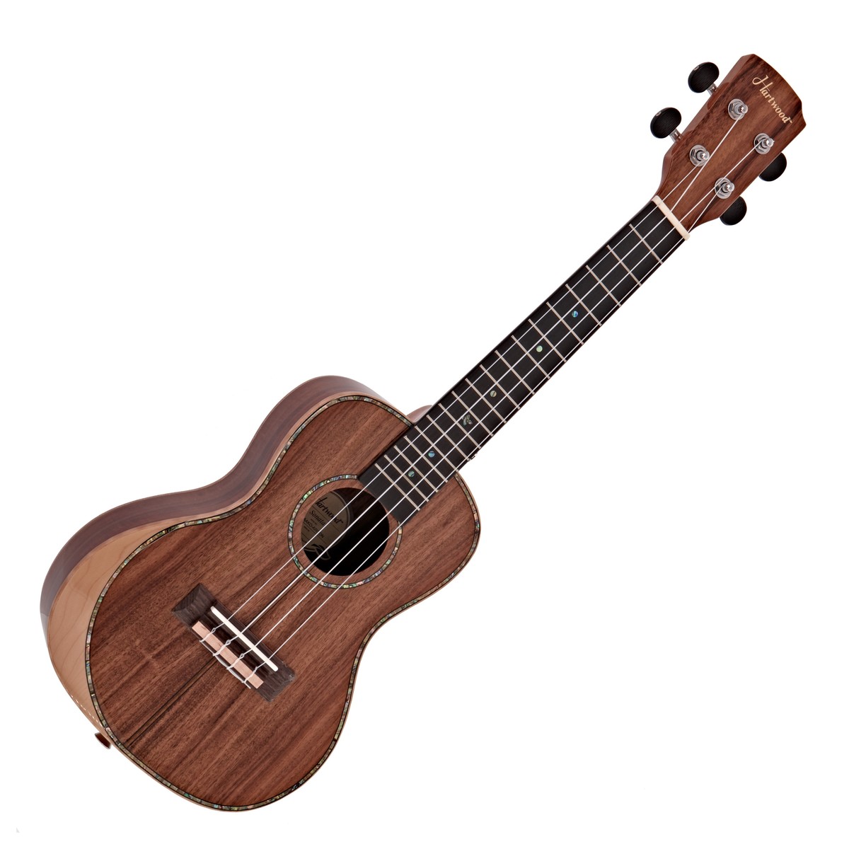 Hartwood Sonata Armrest Concert Ukulele, AA Solid Koa