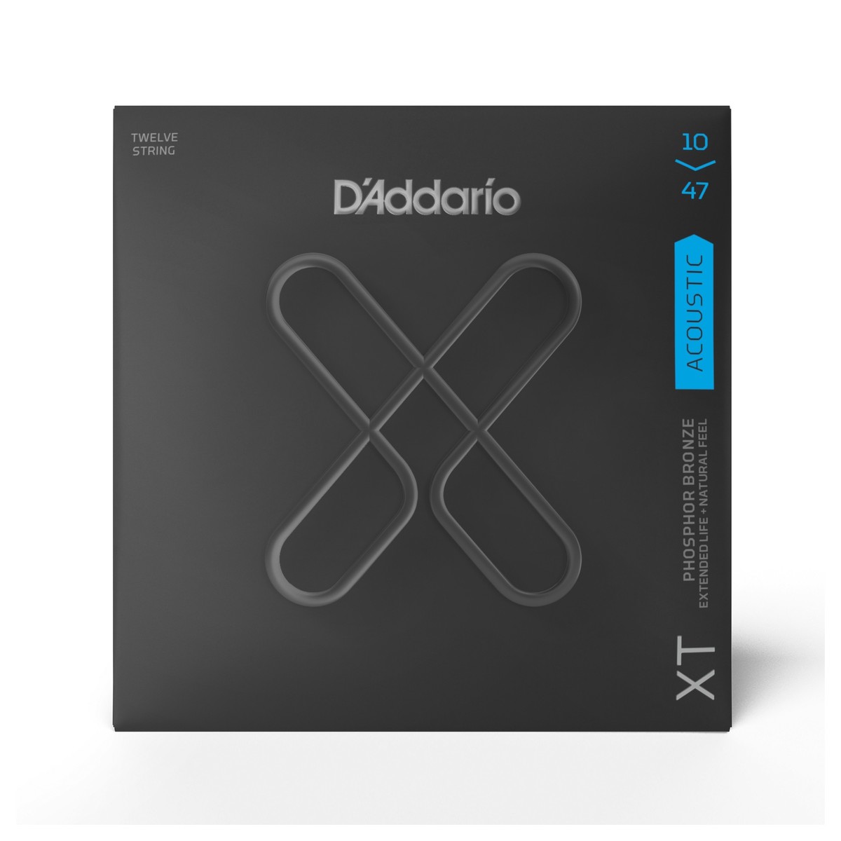 D'Addario XTAPB1047 Phosphor Bronze 12-String Acoustic Strings, 10-47