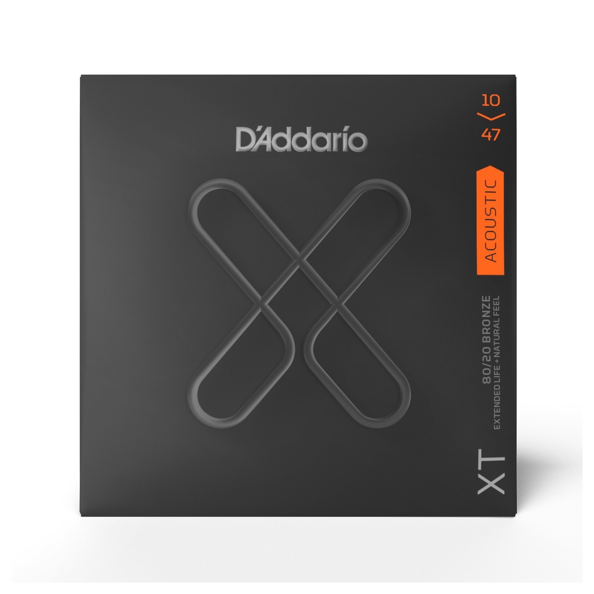 D'Addario XTABR1047 XT 80/20 Bronze Acoustic Strings, 10-47