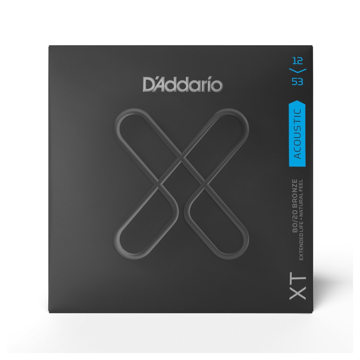 D'Addario XTABR1253 XT 80/20 Bronze Light Acoustic Strings, 12-53