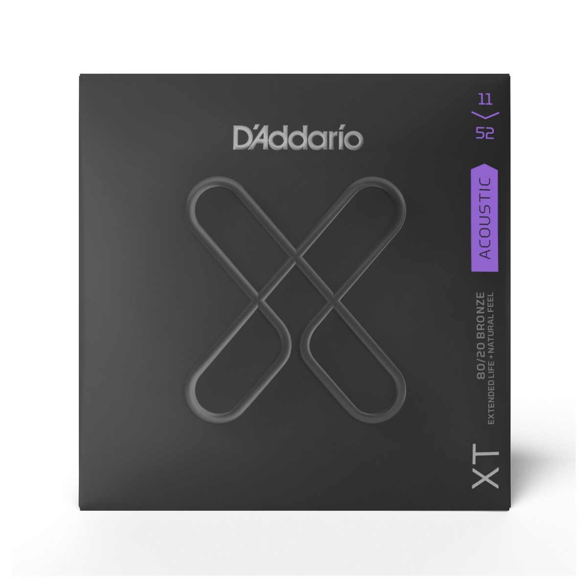 D'Addario XTABR1152 XT 80/20 Bronze Acoustic Strings, 11-52