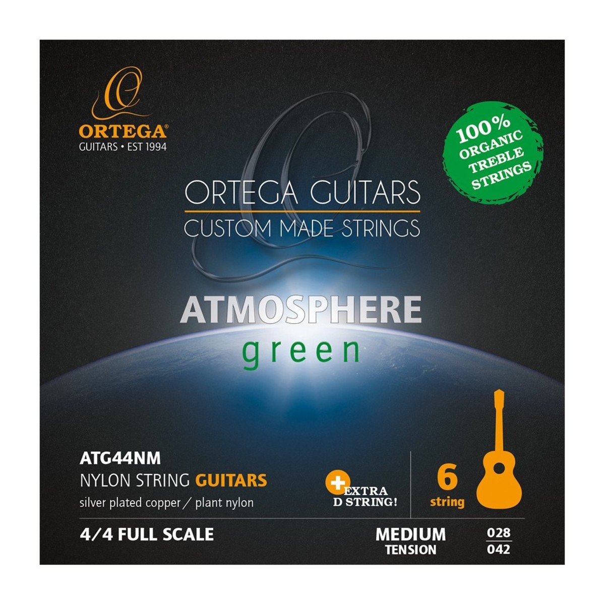 Ortega Atmosphere Nylon Strings, Medium Tension