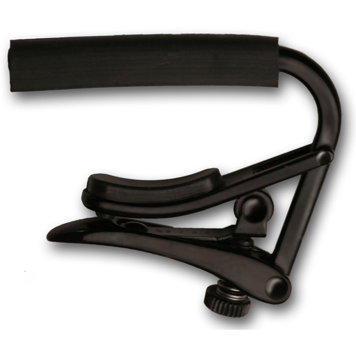 Shubb C1K Capo Noir Steel String Guitar Capo, Black Chrome