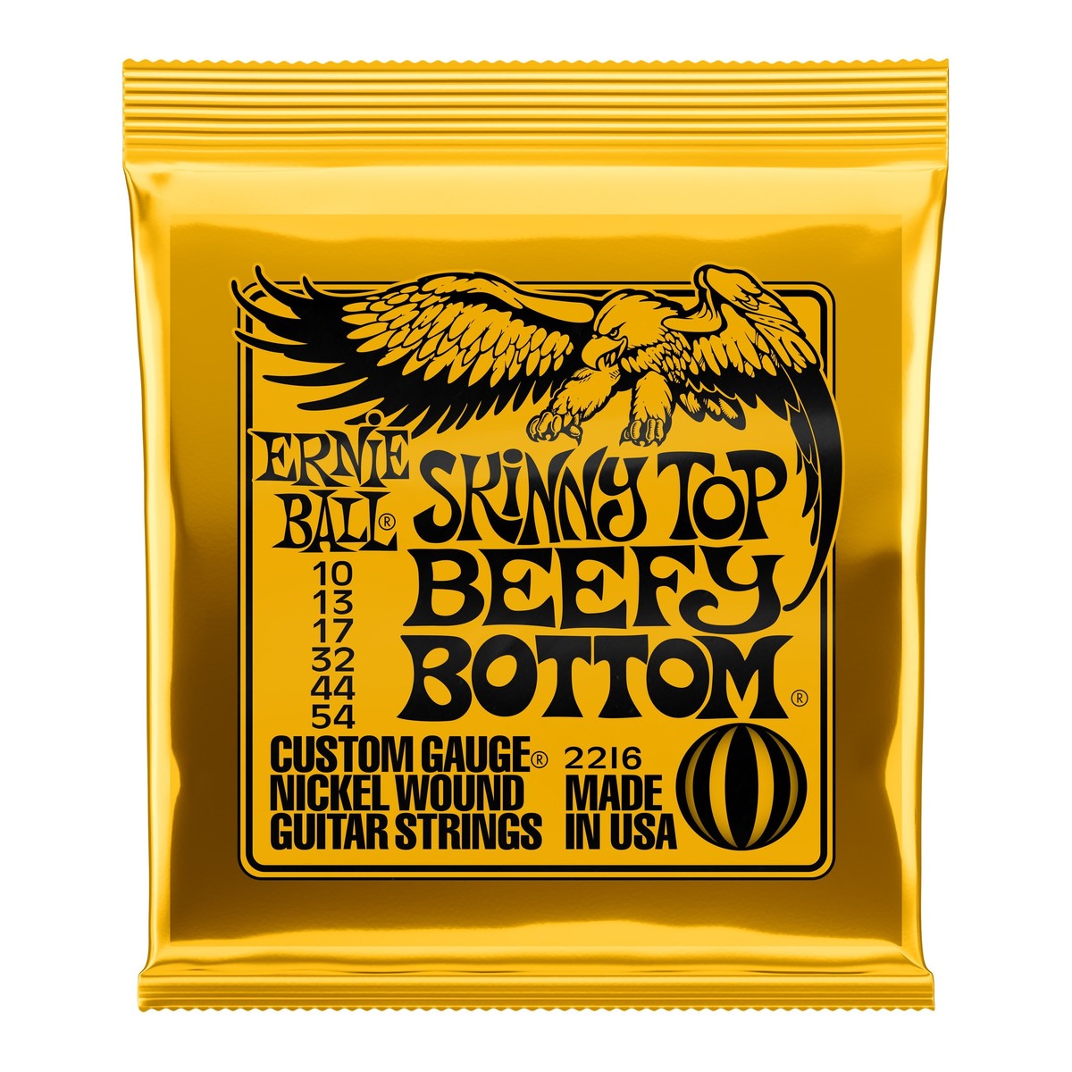 Ernie Ball P02216 Skinny Top Beefy Bottom Guitar Strings, 10-54