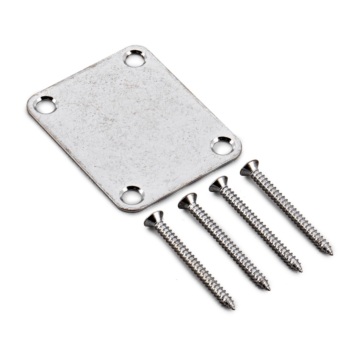Gotoh NBS-3 Relic Neck Mounting Plate, Aged Chrome