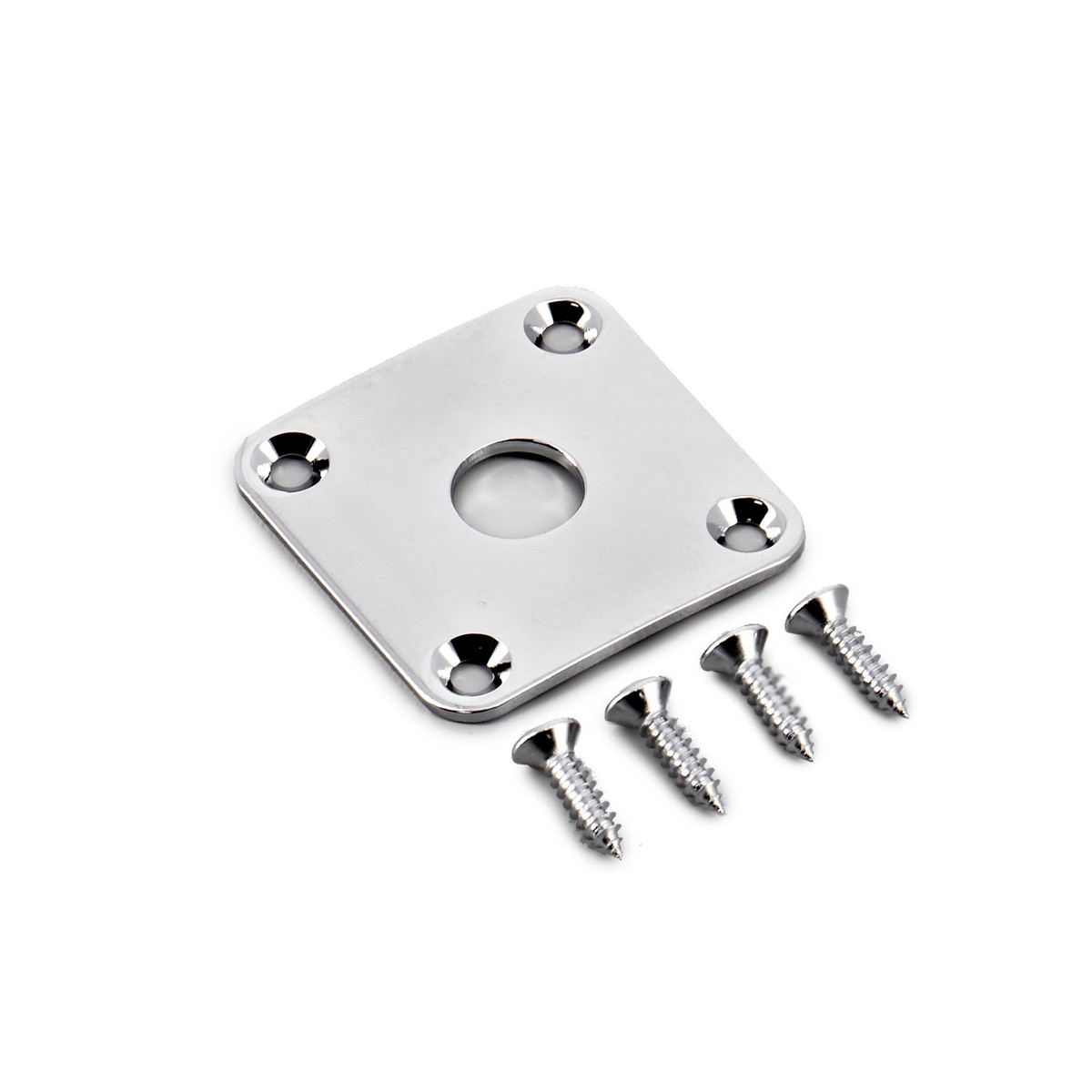 Gotoh JCB-4 Square Edge Mount Jack Plate, Chrome