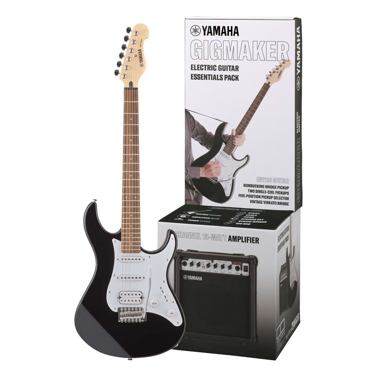 Yamaha EG112GP II Gigmaker Guitar Pack, Black