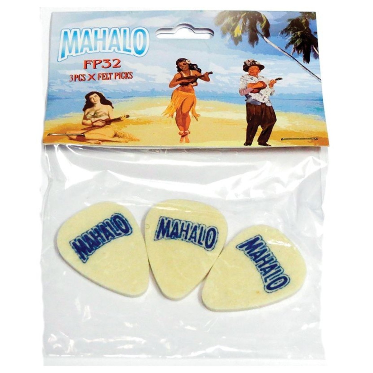 Mahalo Felt Plectrum, Pack Of 3