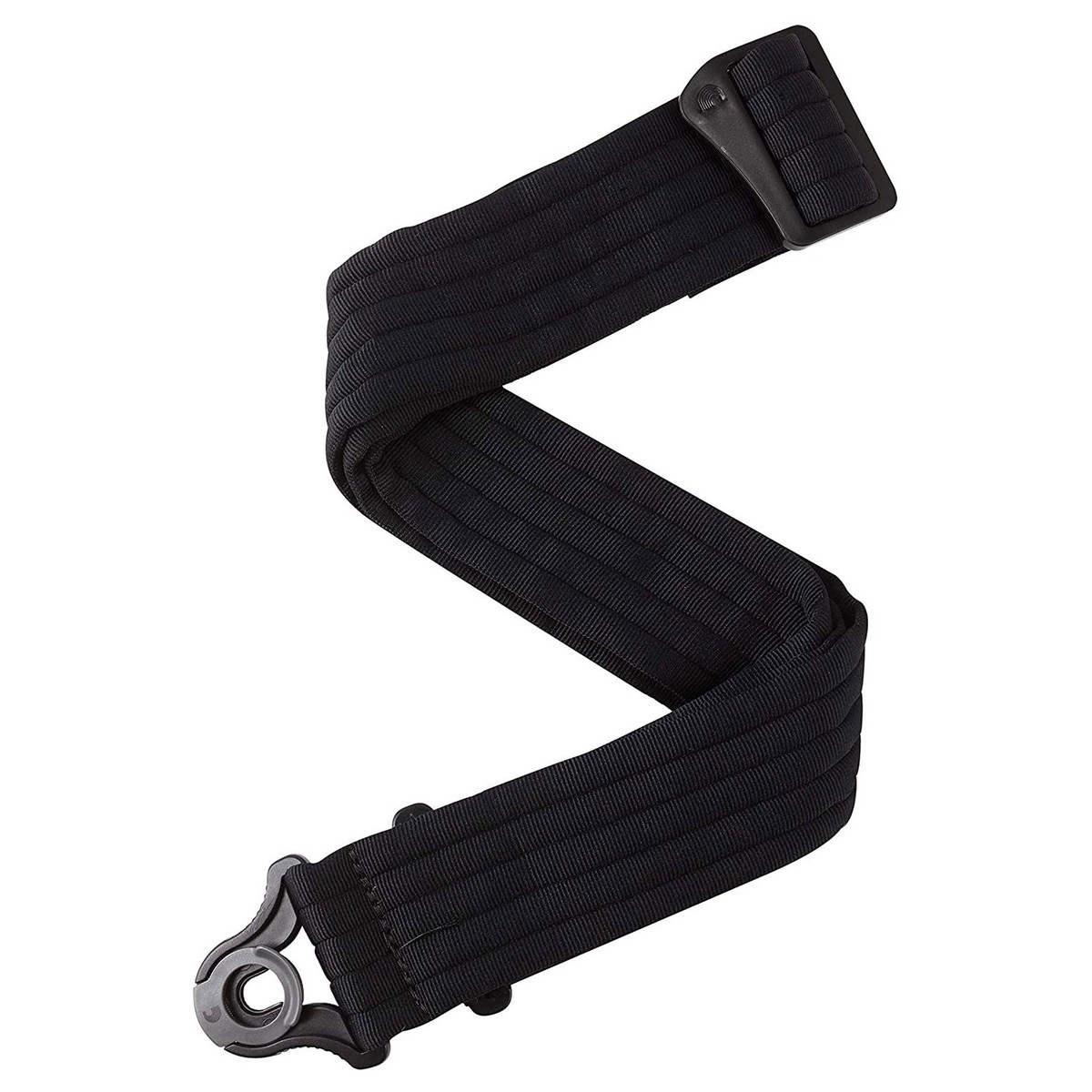 D’Addario 50BAL01 Auto Lock Guitar Strap, Black Padded Stripes