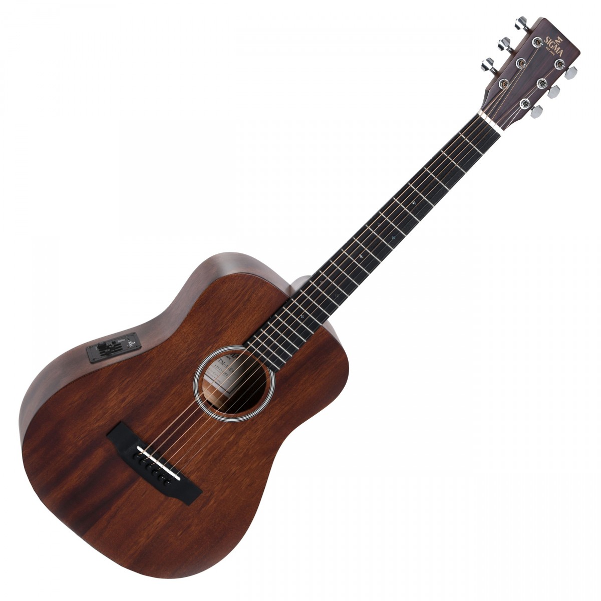 Sigma TM-15E Electro-Acoustic Travel Guitar, Mahogany