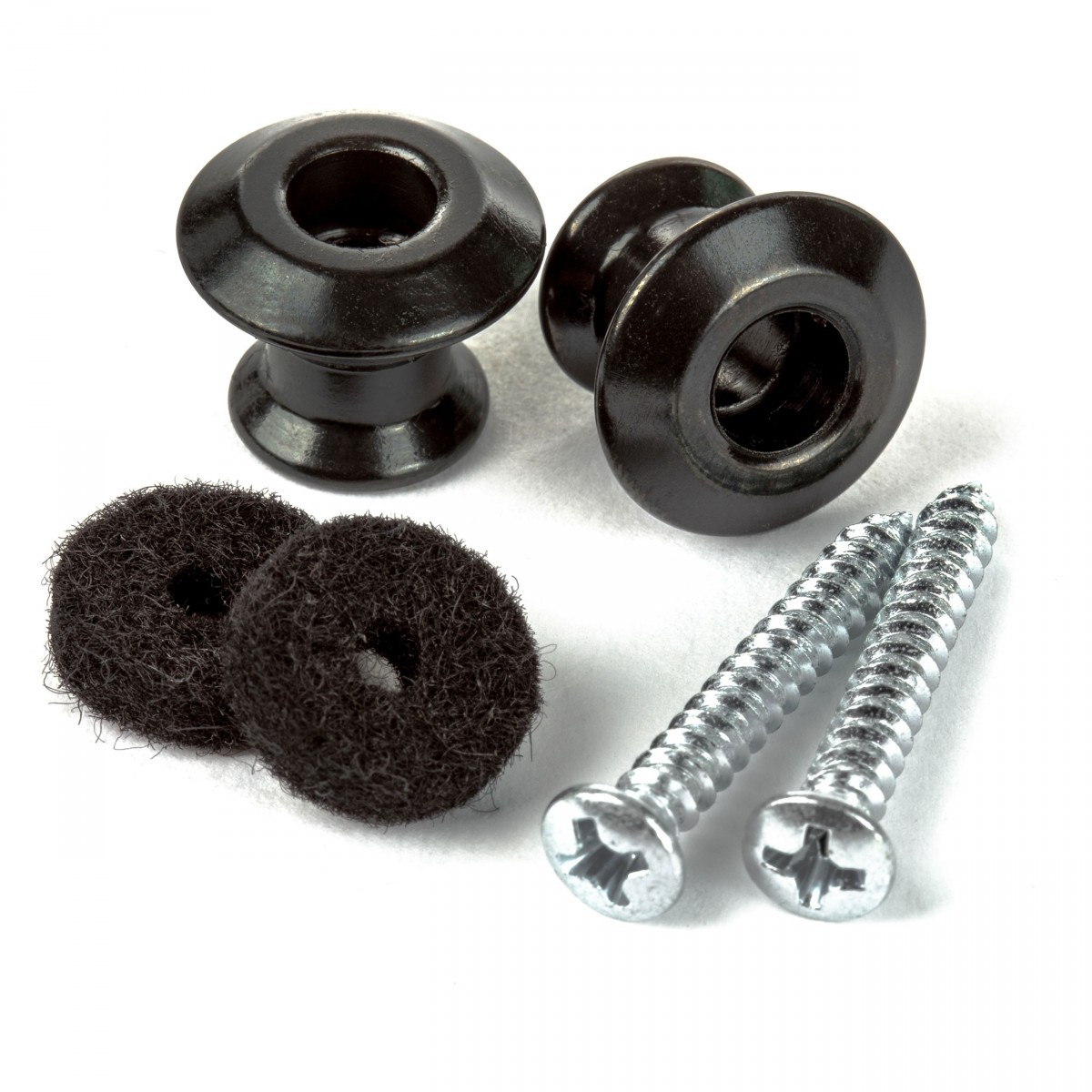 Dunlop Straplok Dual Design Strap Buttons, Black