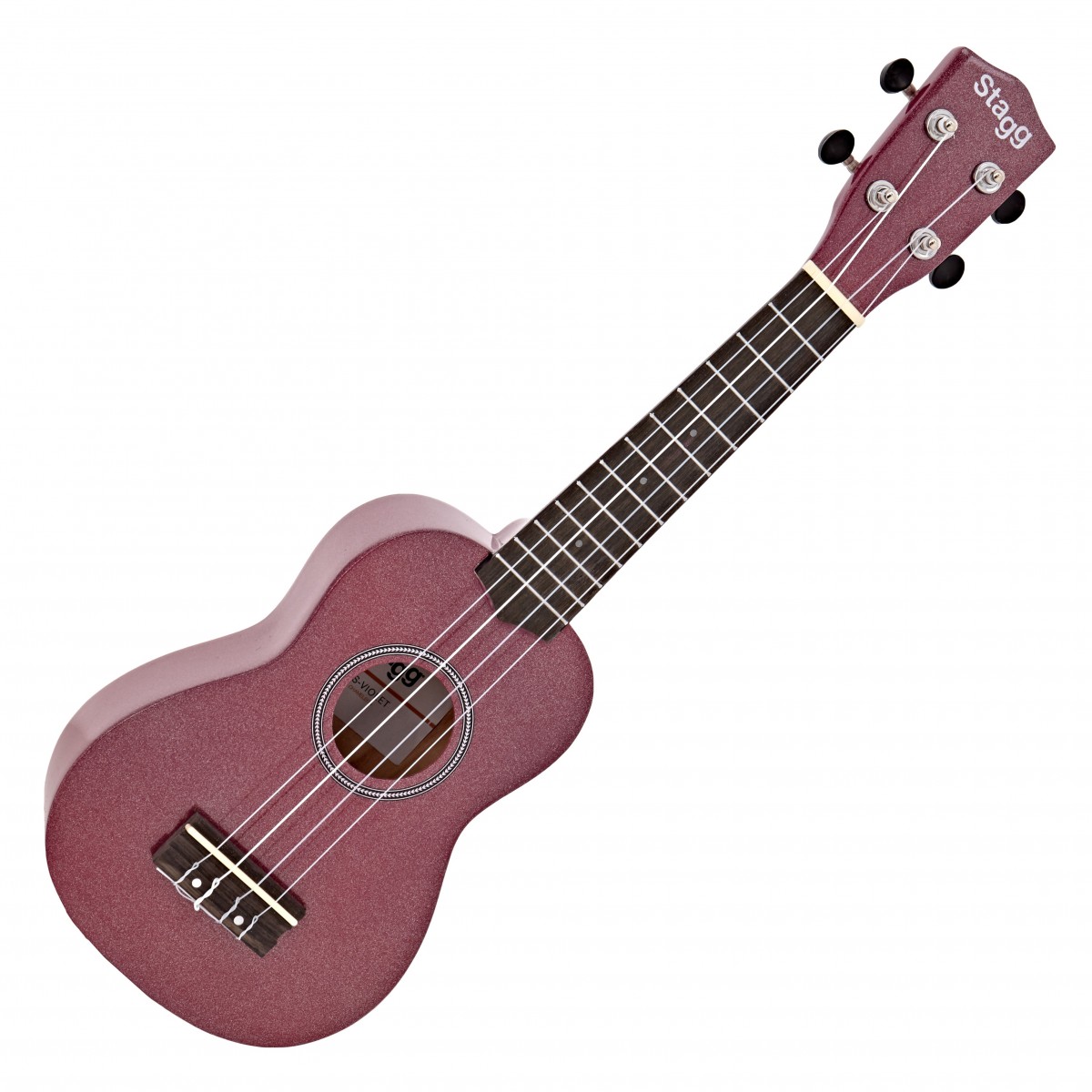 Stagg Soprano Ukulele & Bag, Violet Purple