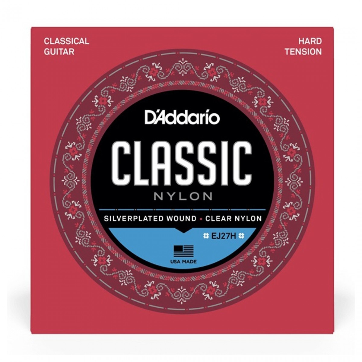 D'Addario EJ27H Classic Nylon Silverplated Wound Guitar Strings