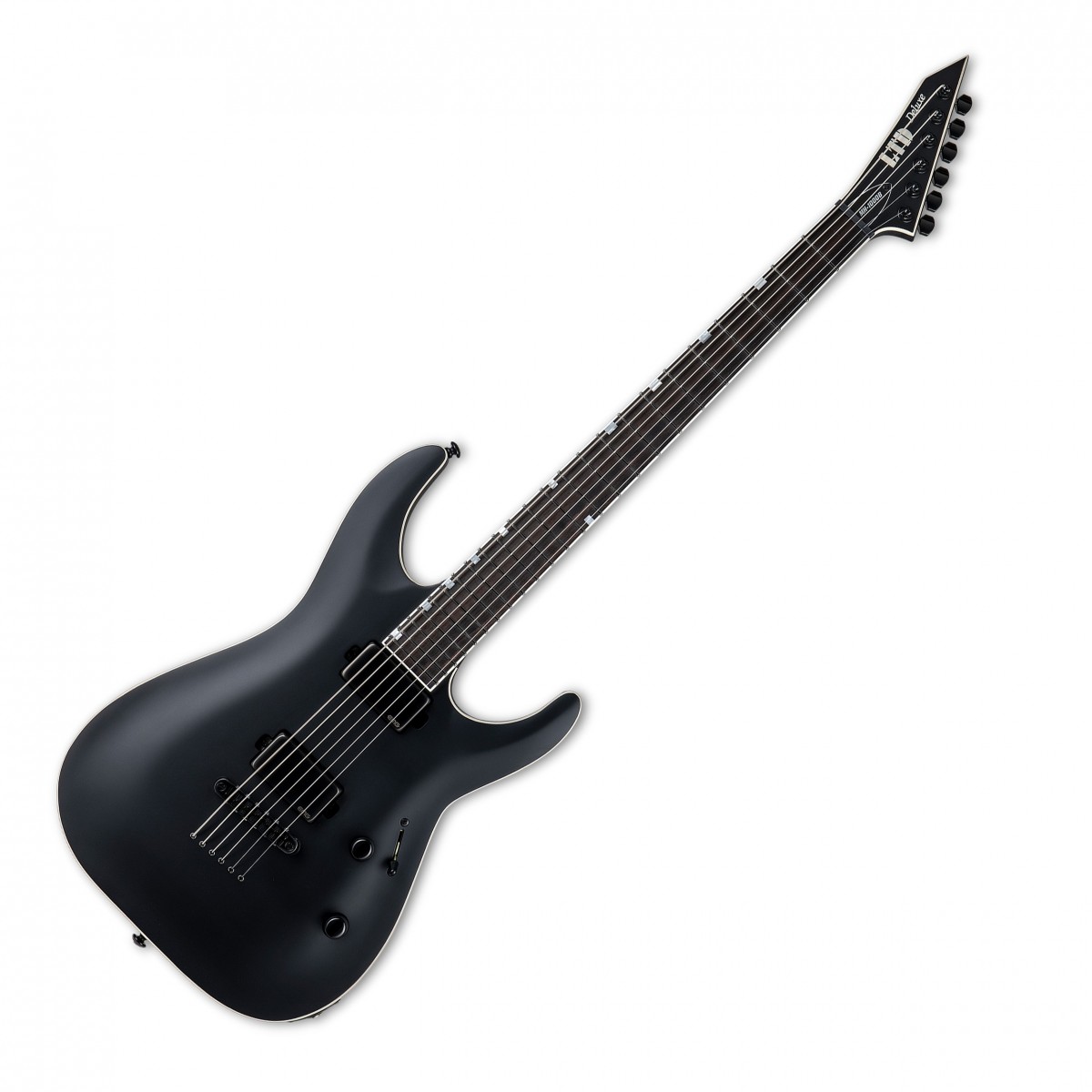 ESP LTD MH-1000 Baritone, Black Satin