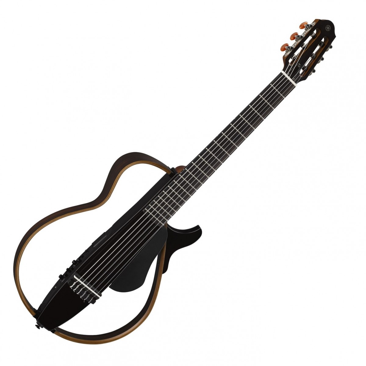 Yamaha SLG200N II Nylon String Silent Guitar, Trans Black