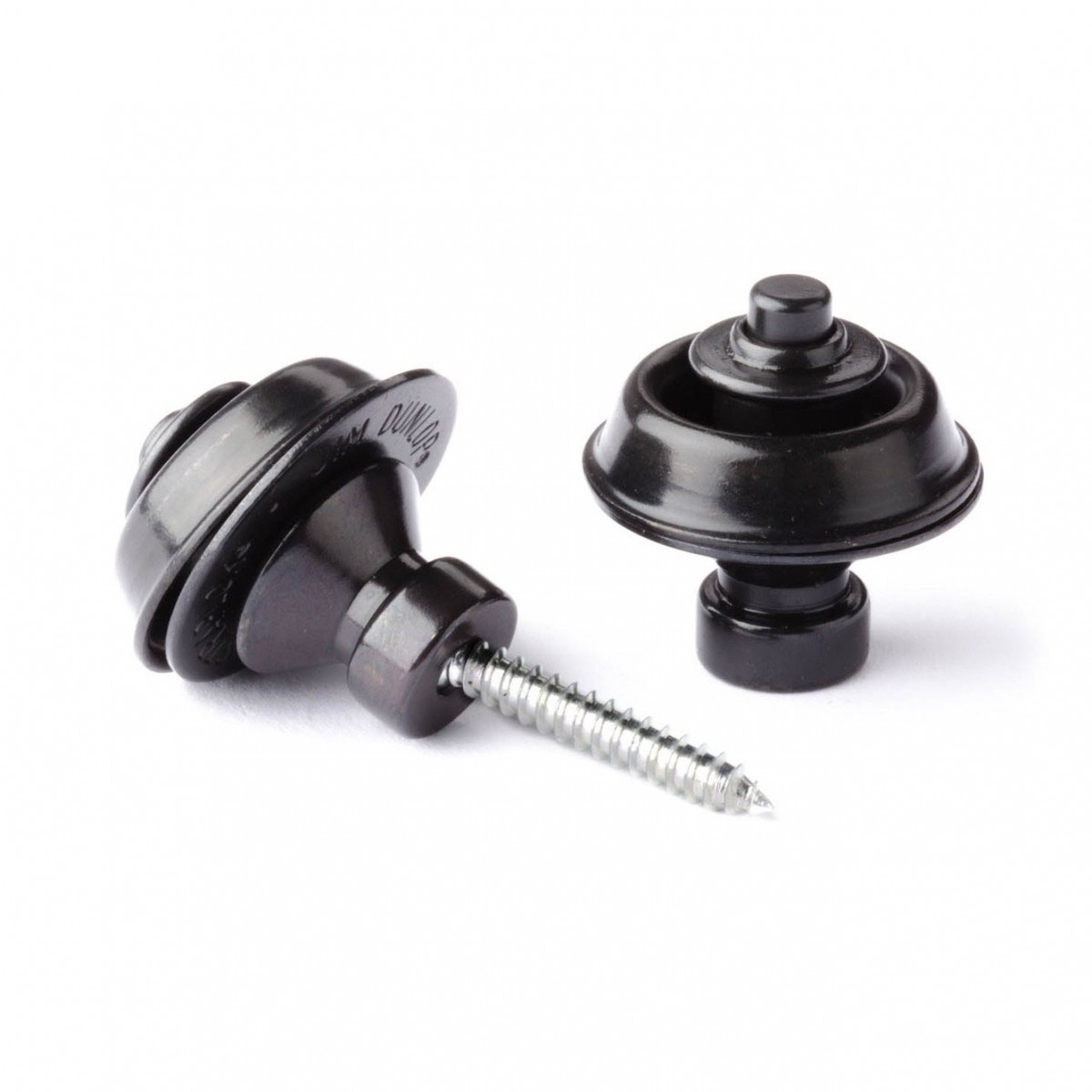 Dunlop SLS1503 Straplok Strap Locks Traditional, Black Oxide