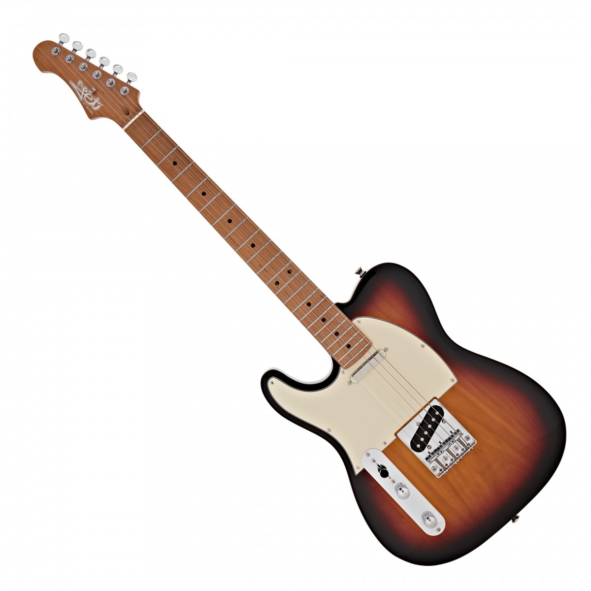 JET Guitars JT-300 Roasted Maple Left Handed, Sunburst