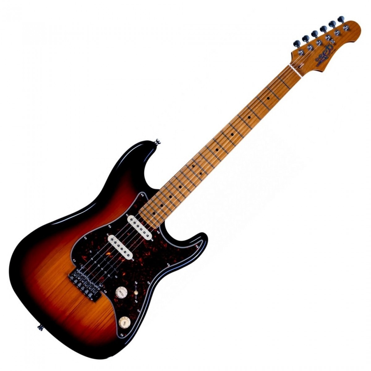 JET Guitars JS-400 HSS Roasted Maple, Sunburst