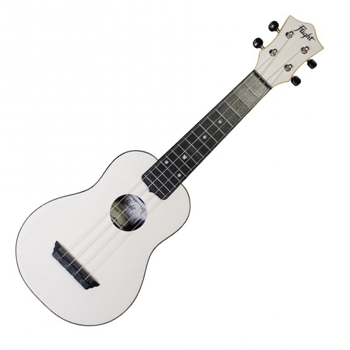 Flight TUS-35 Travel Soprano Ukulele, White