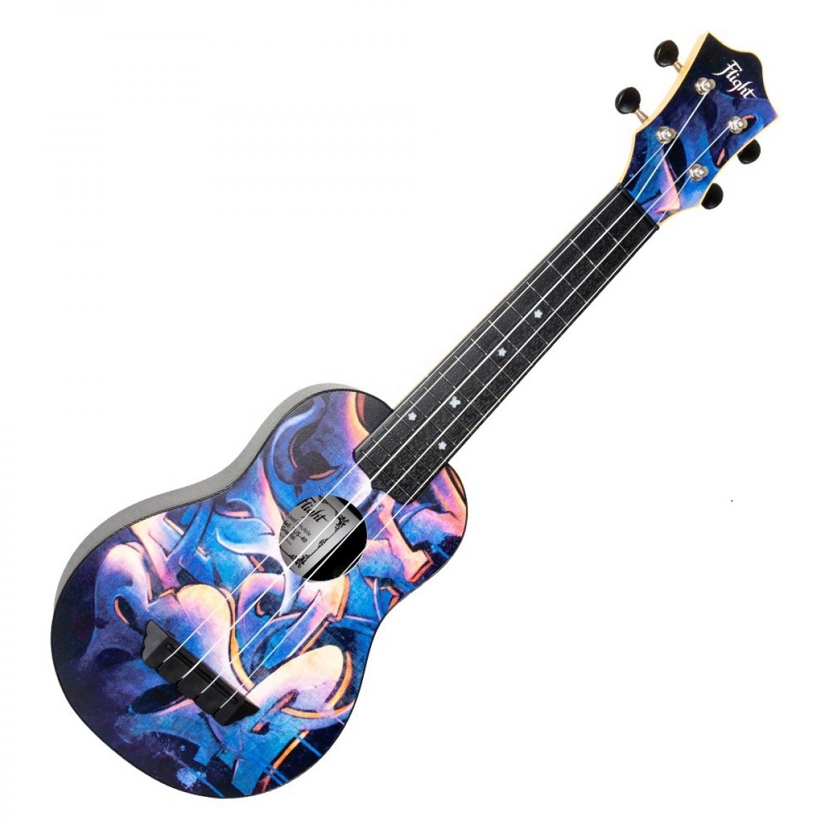 Flight TUS-40 Travel Soprano Ukulele, Graffiti