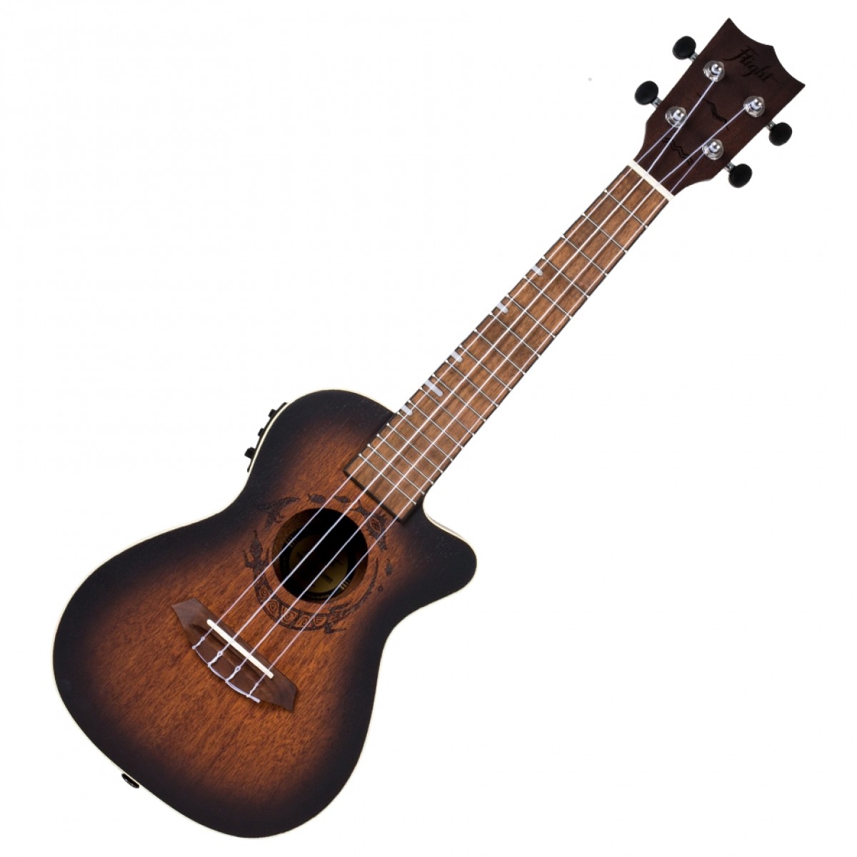 Flight DUC380 Electro Concert Ukulele, Amber