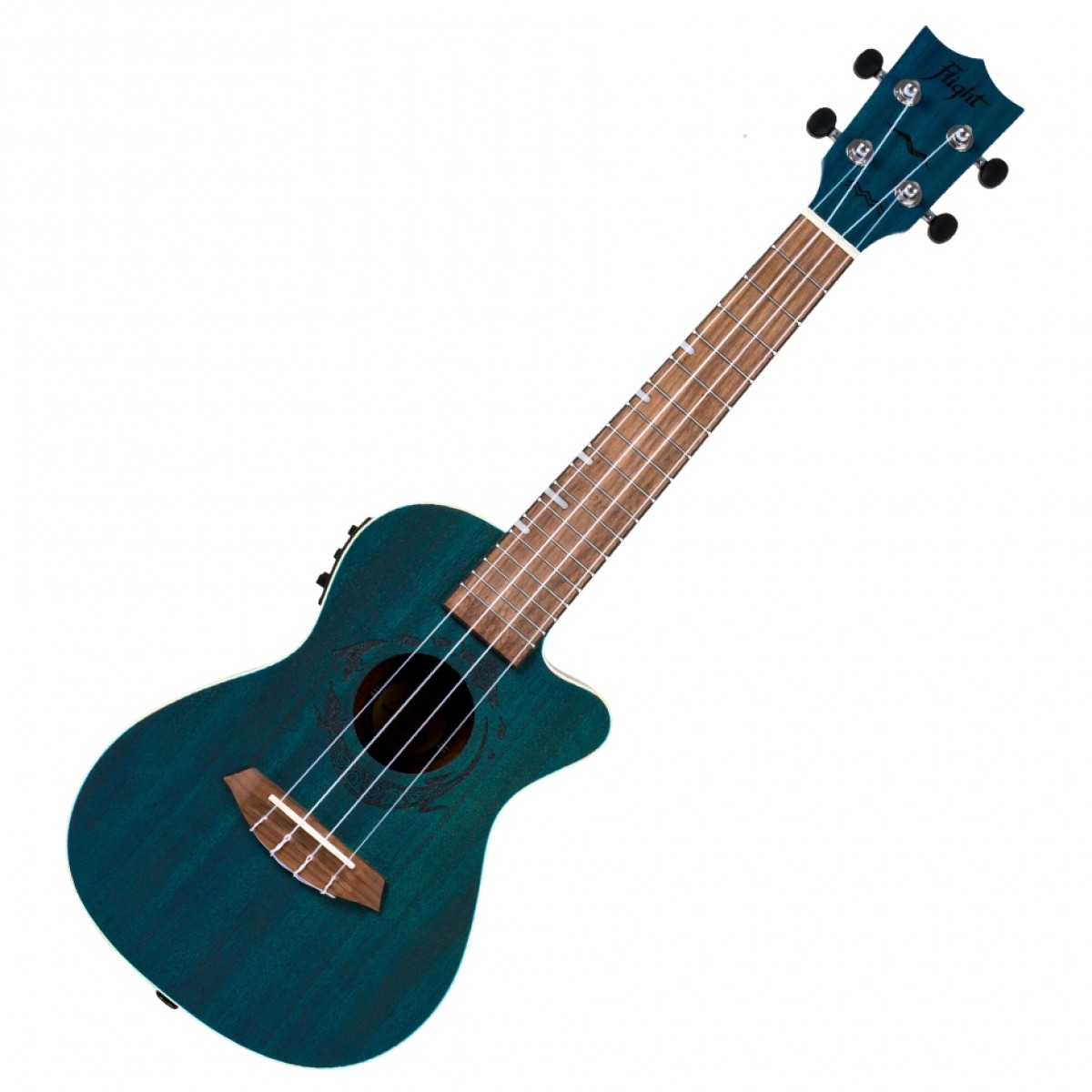 Flight DUC380 Electro Concert Ukulele, Topaz