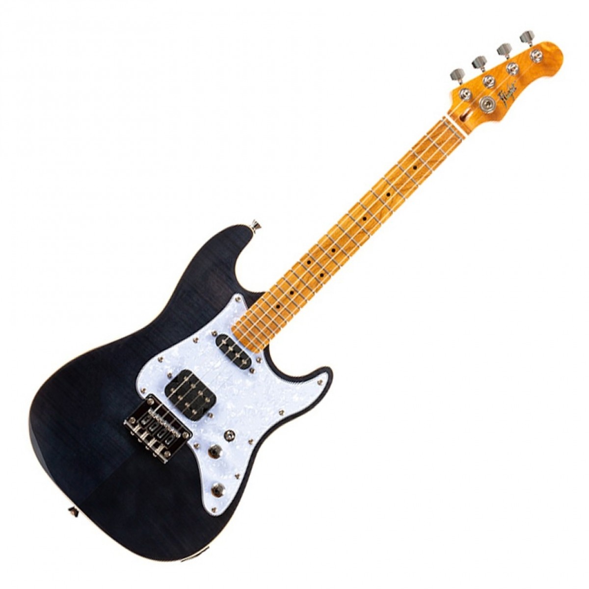 Flight Pathfinder Tenor Electric Ukulele, Trans Black
