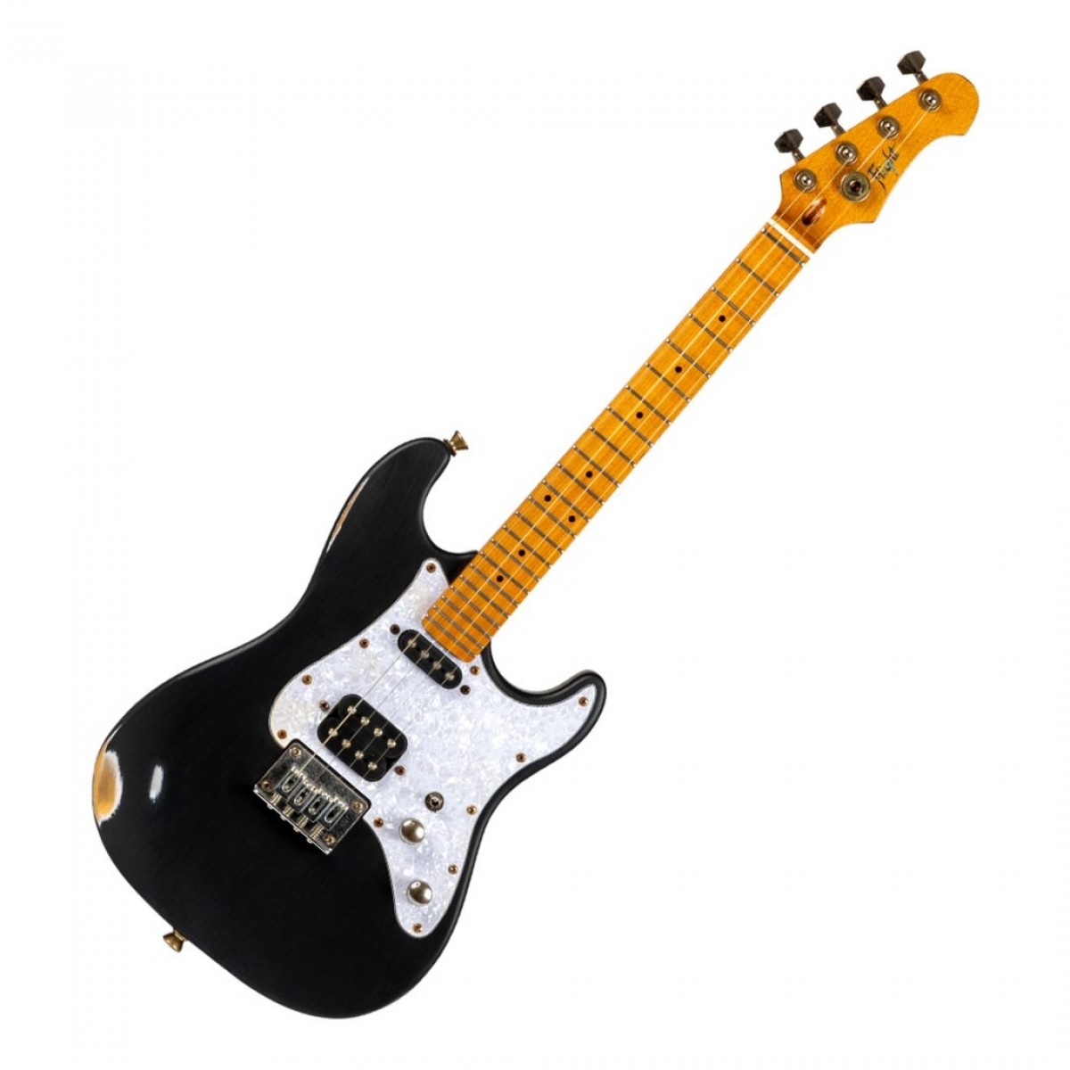 Flight Pathfinder Tenor Electric Ukulele, Black Relic