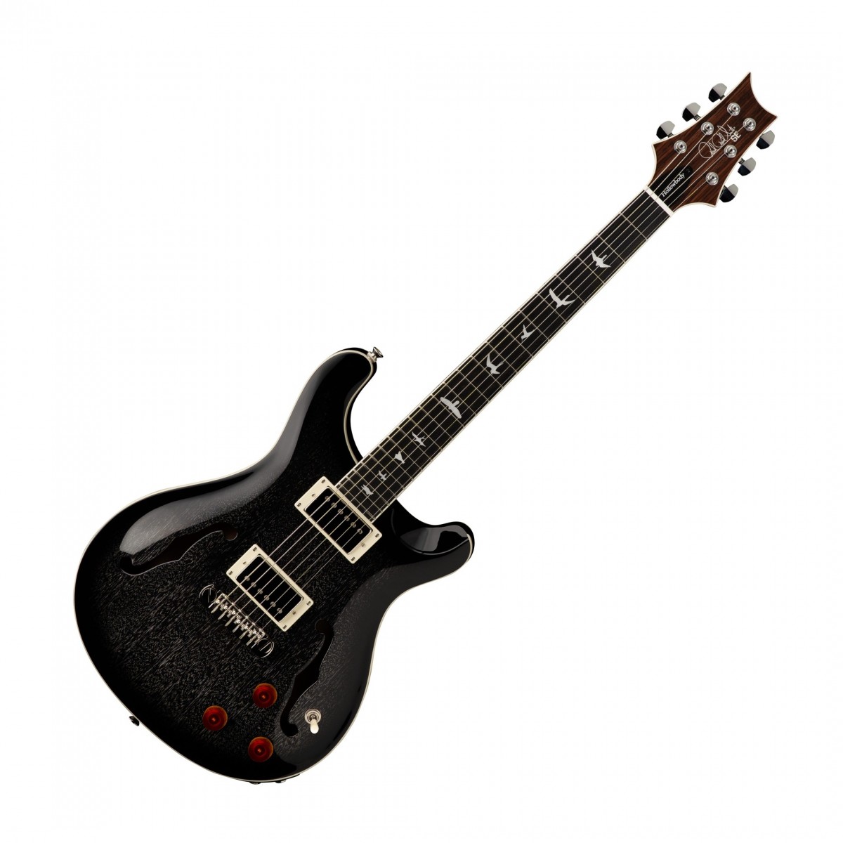 PRS SE Hollowbody Standard Piezo, Dog Hair Smokeburst