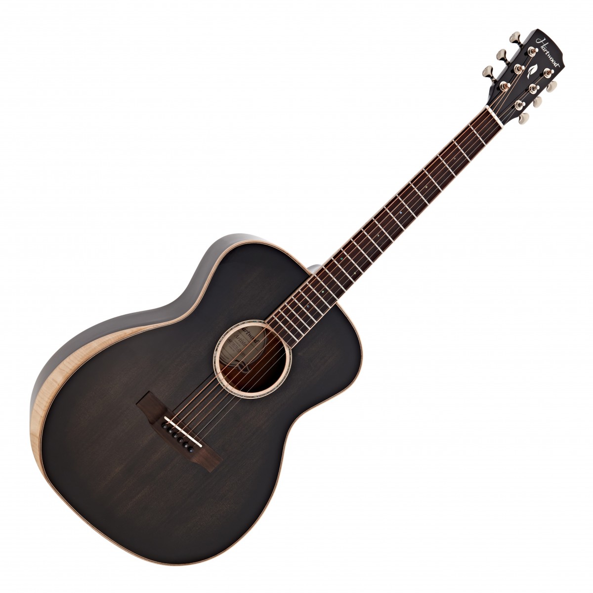 Hartwood Artiste Orchestra Model Acoustic Guitar, Black
