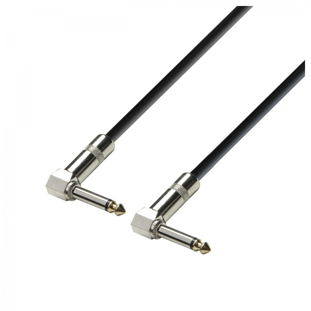 Adam Hall 3 STAR Unbalanced Angled 1/4'' TS Jack Cable, 30cm