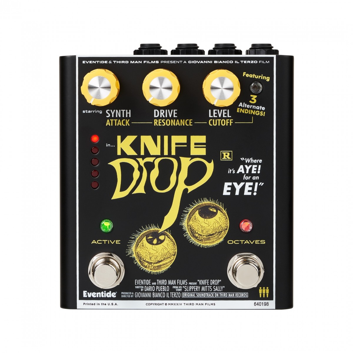 Eventide Knife Drop Fuzz Octave Pedal With Monophonic Synth