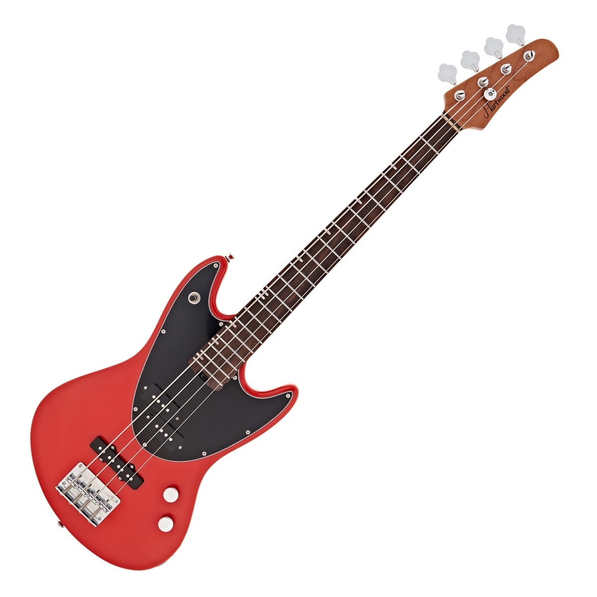 Hartwood Delta Bass Guitar, Orchard Red