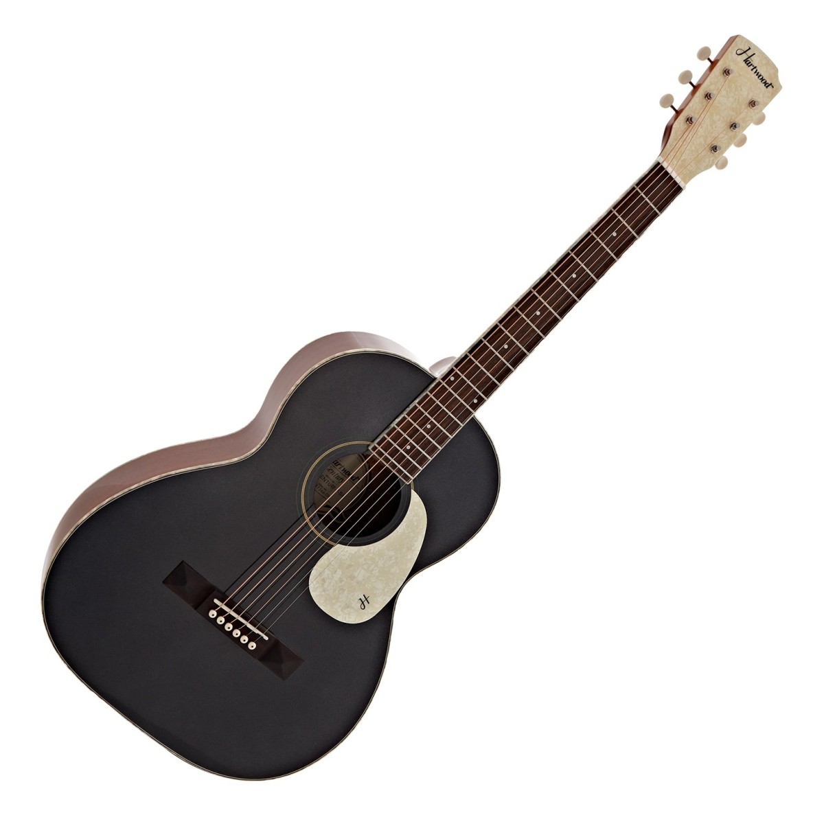 Hartwood Century Parlour Acoustic Guitar, Black