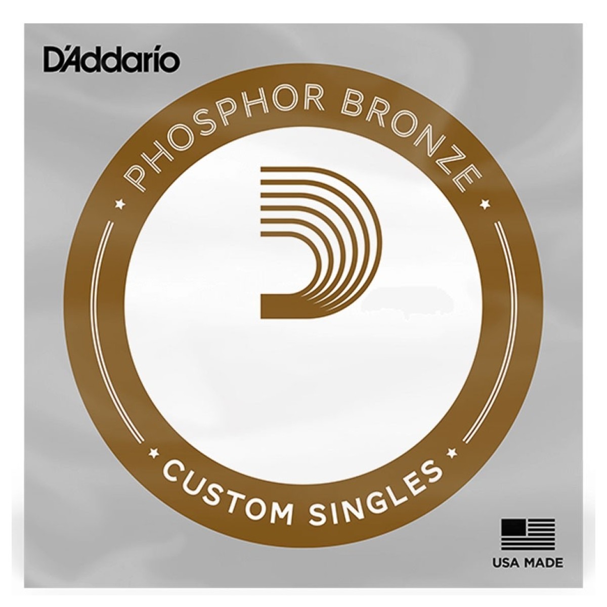 D'Addario PB042 Phosphor Bronze Wound Single String, 42