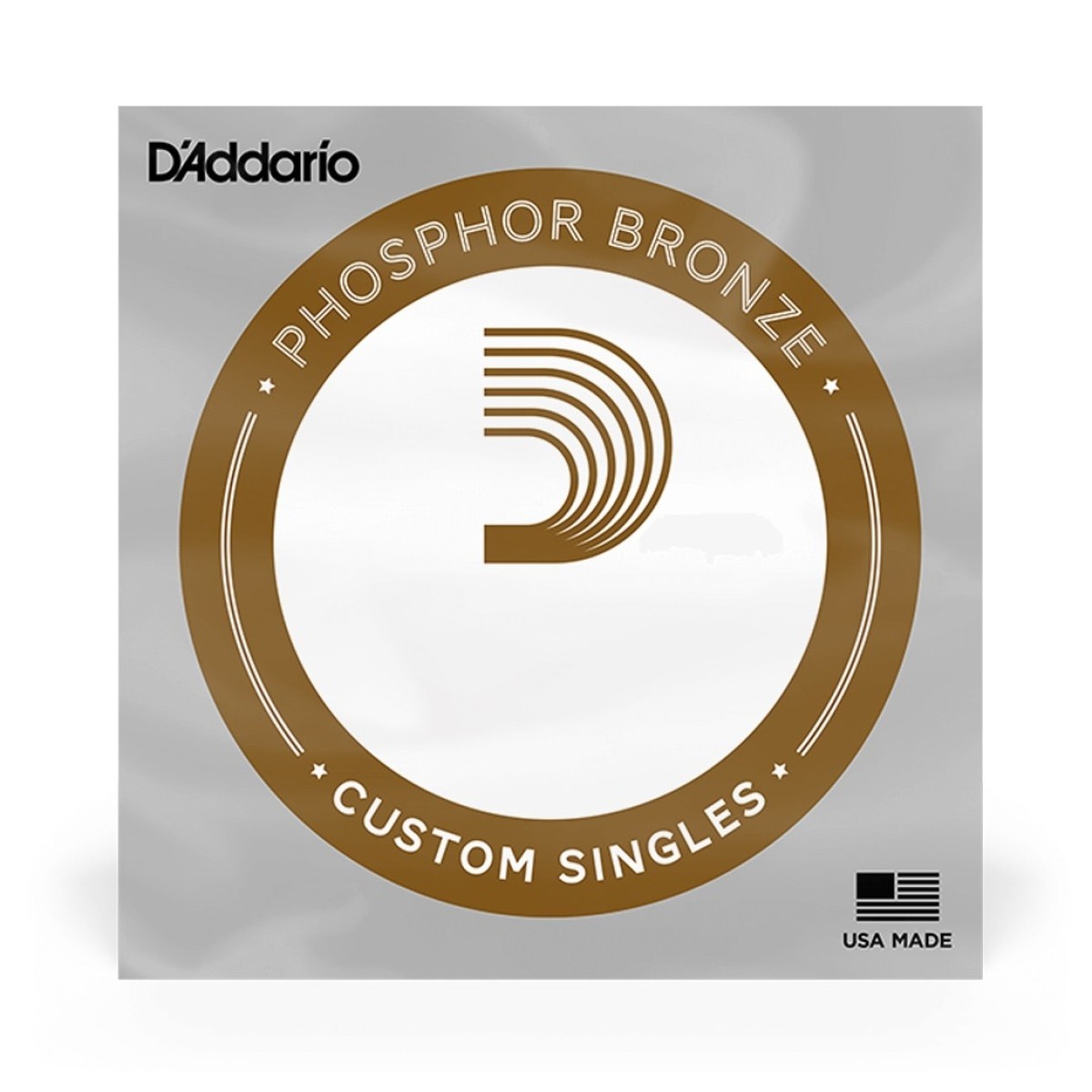 D'Addario PB053 Phosphor Bronze Wound Single String, 53