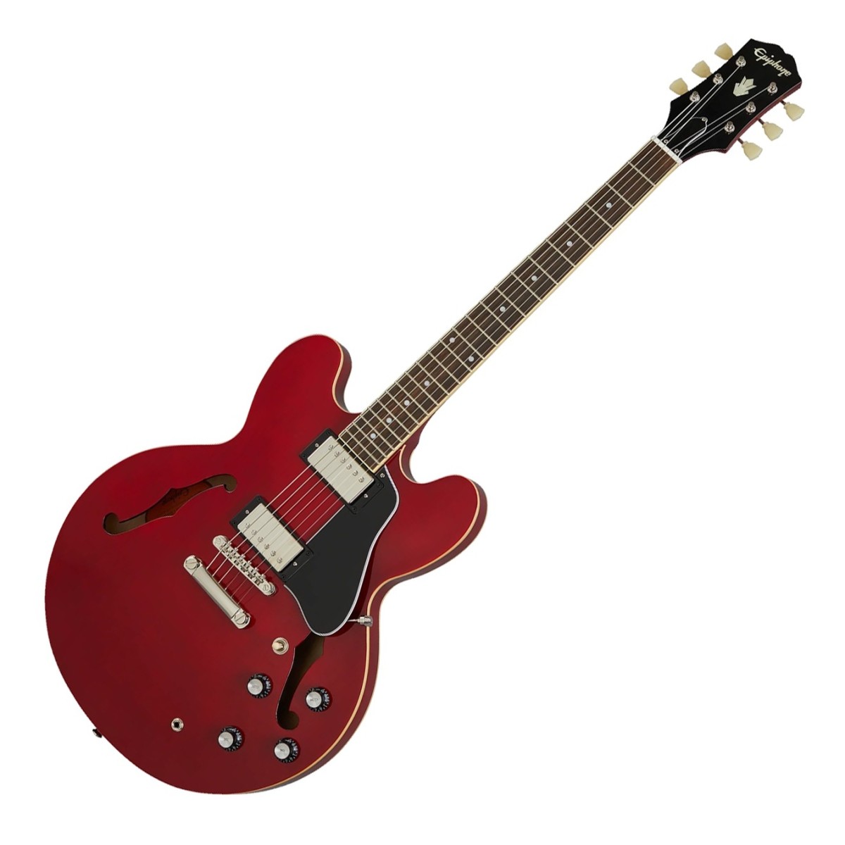 Epiphone ES-335 Semi-Hollow Electric Guitar, Figured Sixties Cherry