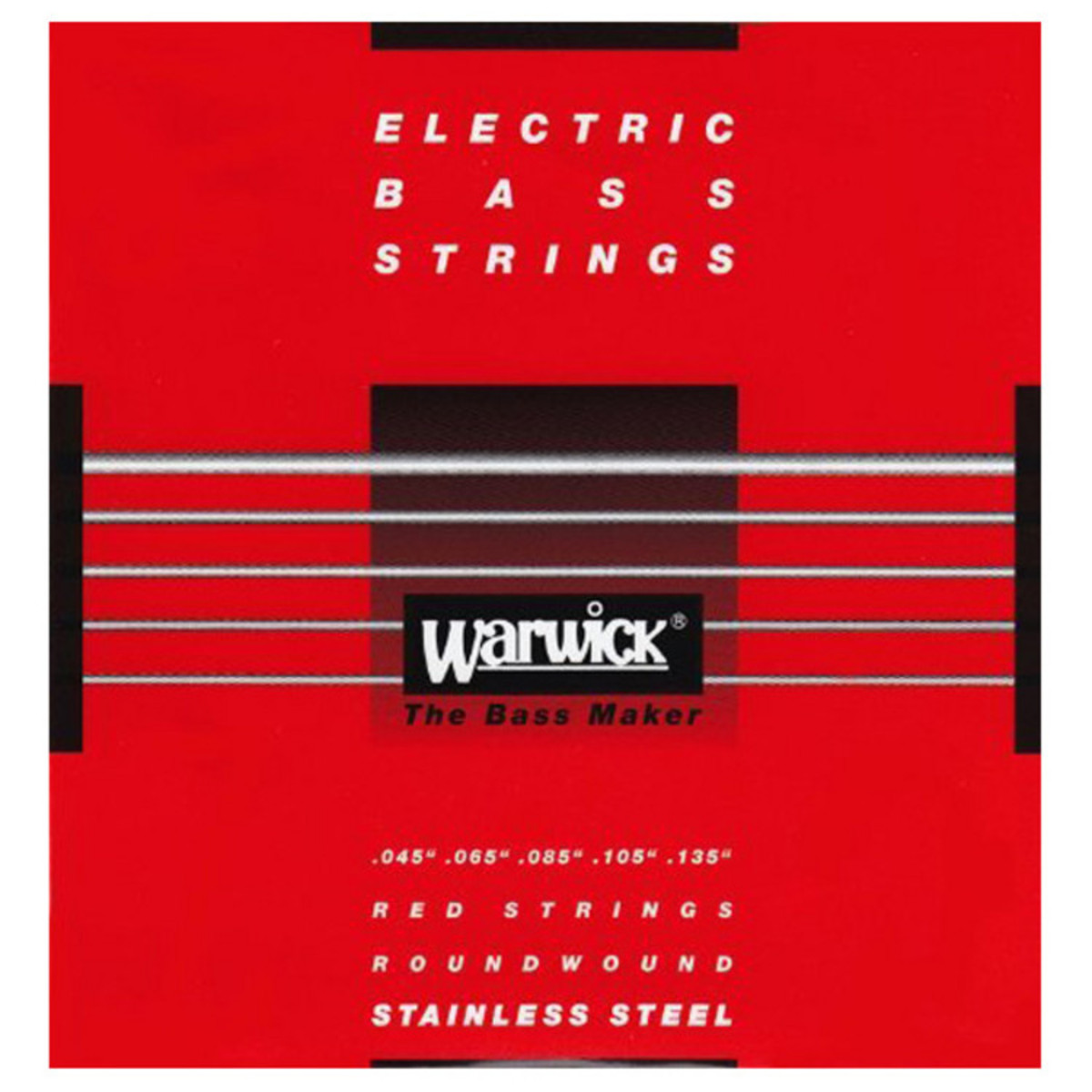 Warwick 42301 Red Label Medium Bass Strings (45-135), 5-String
